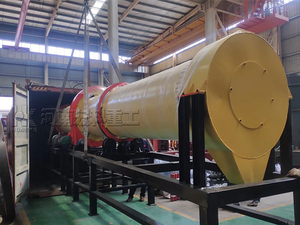 Φ1.0×10m Calcining Algae Rotary Dryer Shipped to USA