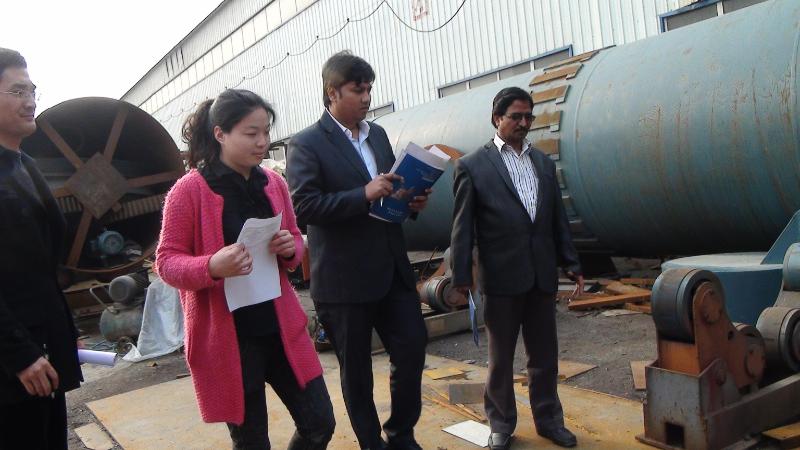 Indian Client Visits Henan Hongke Heavy Industry for Cement Rotary Kiln Cooperat