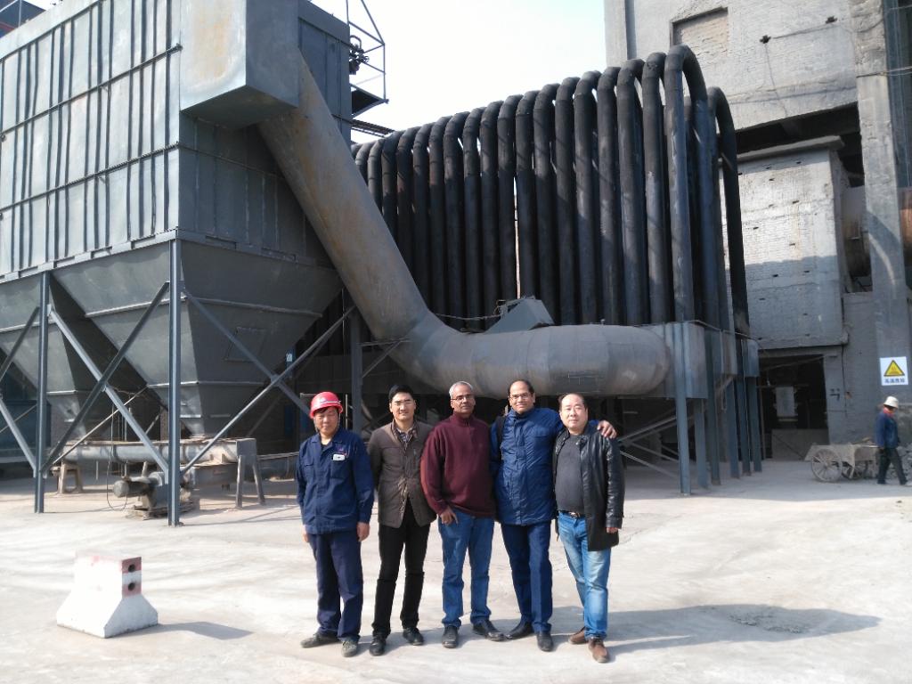 Pakistani Client Visits Hongke Heavy Industry to Inspect Cement Rotary Kiln Prod
