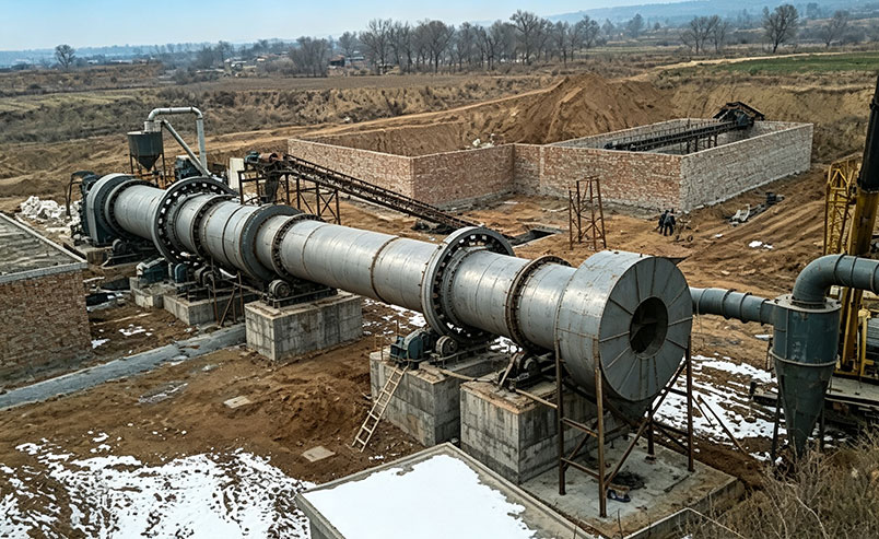 300 TPD Coal Gangue Rotary Kiln Project in Jingyang, Shaanxi — Turning Solid Was