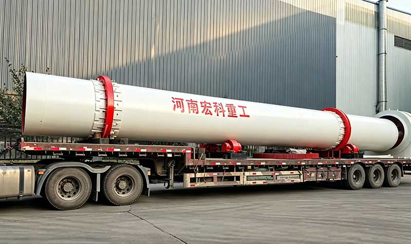 Φ1.8×35m Sludge Calcination Rotary Kiln – 30 TPH – Shipped to Russia