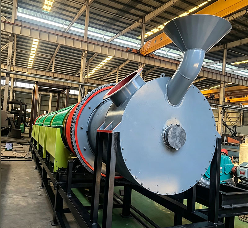 Φ800×12m Electromagnetic Heating Rotary Kiln for Gold Ore – Shipped to Shandong 