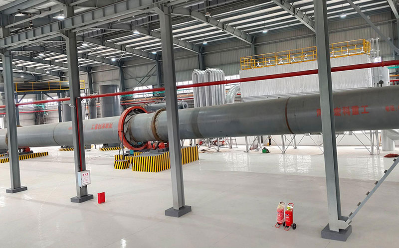 Ф2.5 X 55 m Catalyst Rotary Kiln – Successful Trial Run in Hubei