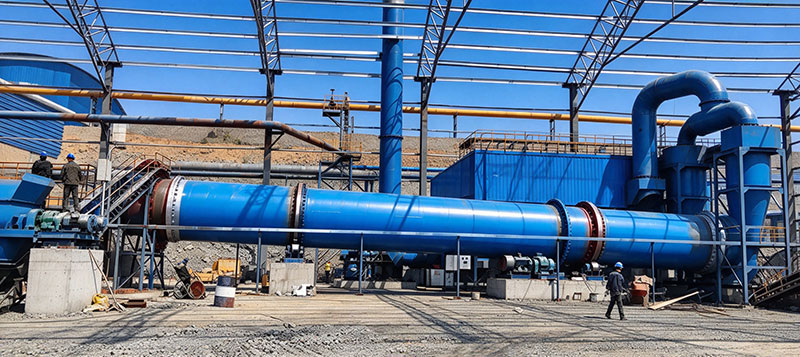 Φ 2.0×20m Sludge Rotary Dryer – Successful Trial Run in Shandong